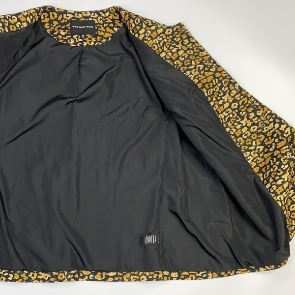 Who What Wear Women's Jacket Lined Cheetah Animal Print Size 2X - Picture 10 of 10